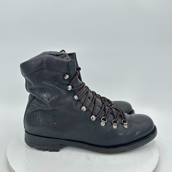 Bally Sabatino Men Size 8D Black Full Grain Leather Lace Up With Pin Ankle Boot main image 6